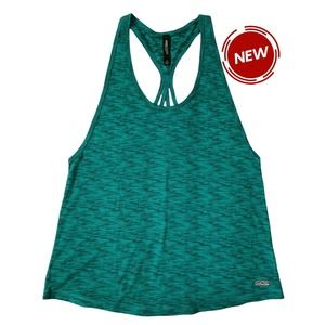 Expcore Performance Women  Small Green Raceback Tank Top Activewear NWT 36-19